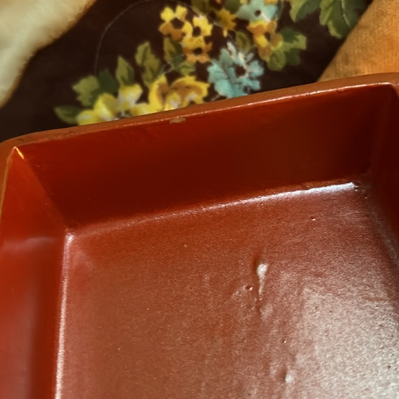 Unique Bitossi orange striped ceramic box with sticker MCM - Picture 11 of 11